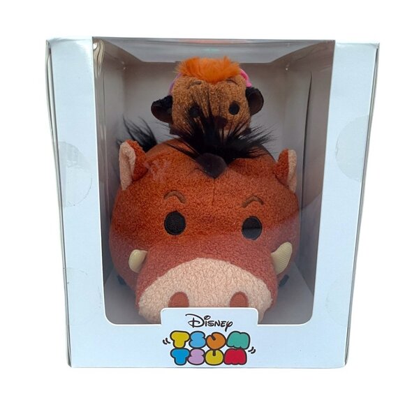 Disney Store Tsum Tsum Lion King Pumbaa and Timon Exclusive Plush Set - Picture 6 of 6
